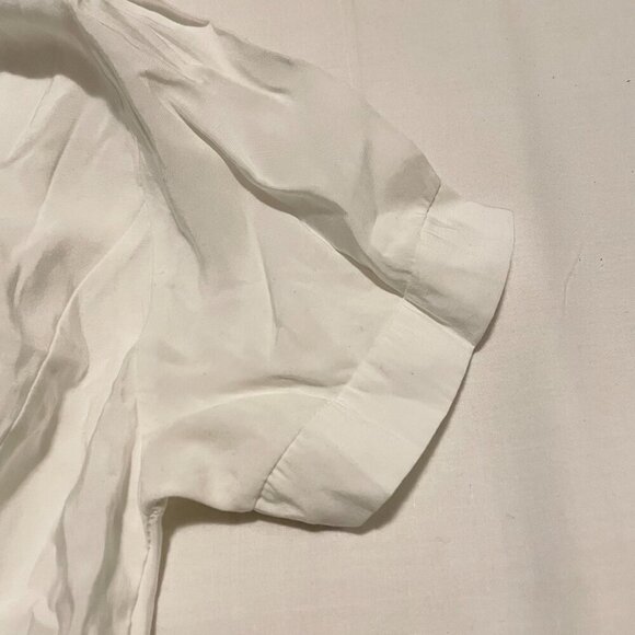 Urban Romantics Button Up Crop Top White Womens Size Small - Picture 10 of 14